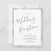 Graue Wasserfarbe Abstrakte Einladung (Vorderseite)