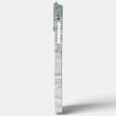 Graue Wasserfarbe Case-Mate iPhone Hülle (Rückseite / Links)