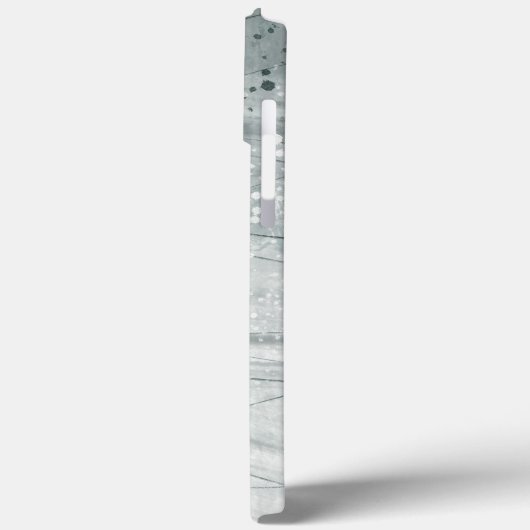 Graue Wasserfarbe Case-Mate iPhone Hülle (Rückseite / Links)