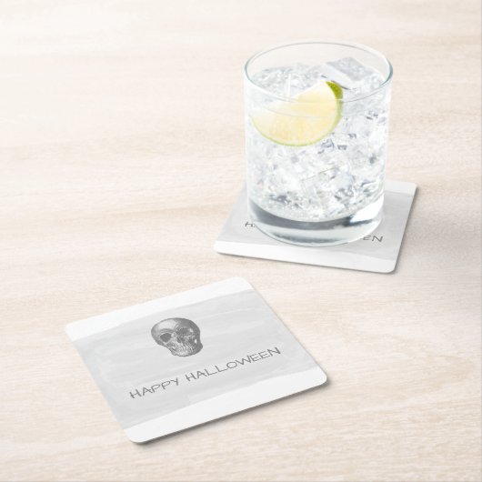 Graue Wasserfarbe Halloween Untersetzer (Vor Ort)