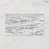 Graue Wasserfarbe Silberschneeflocken Buchanfrage Begleitkarte (Rückseite)