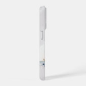 Graue Wasserfarben-Wasch-Personalisiertes Foto mit iPhone Hülle (Rechte Seite)
