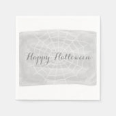 Graue Wasserfarben-WebHalloween Serviette (Vorderseite)
