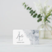 Graue Wasserfarbenkarte Visitenkarte (Stehend Vorderseite)