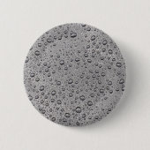 Graue Wassertröpfchen Button (Vorderseite)
