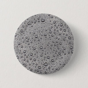 Graue Wassertröpfchen Button