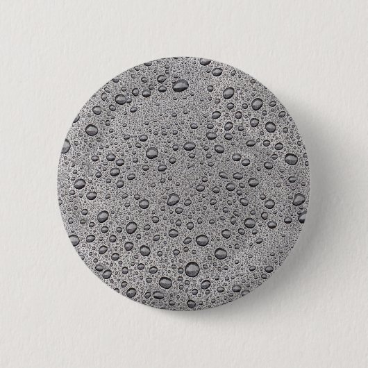 Graue Wassertröpfchen Button (Vorderseite)