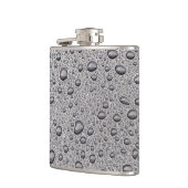 Graue Wassertröpfchen Flachmann (Links)