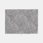 Graue Wassertröpfchen Fleecedecke (Vorderseite (Horizontal))