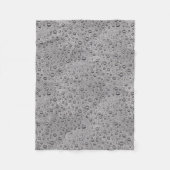 Graue Wassertröpfchen Fleecedecke (Vorderseite)