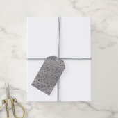 Graue Wassertröpfchen Geschenkanhänger (Mit Garn)