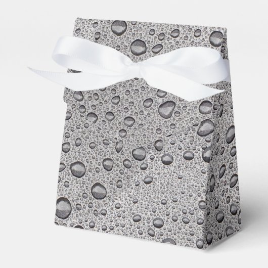 Graue Wassertröpfchen Geschenkschachtel (Vorderseite)