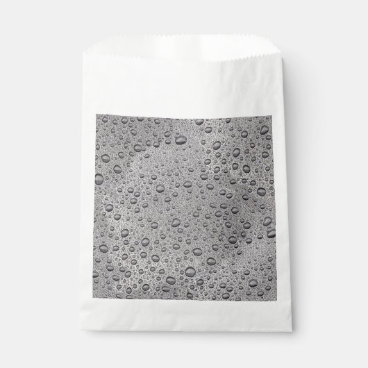 Graue Wassertröpfchen Geschenktütchen (Vorderseite)