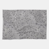 Graue Wassertröpfchen Geschirrtuch (Horizontal)