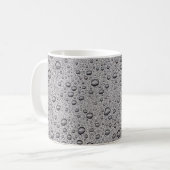 Graue Wassertröpfchen Kaffeetasse (Vorderseite Links)