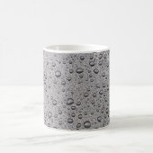 Graue Wassertröpfchen Kaffeetasse (Mittel)