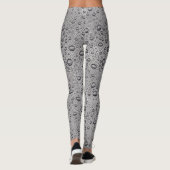 Graue Wassertröpfchen Leggings (Rückseite)