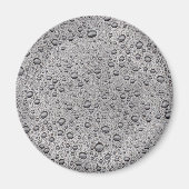 Graue Wassertröpfchen Magnet (Vorne)