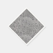 Graue Wassertröpfchen Serviette (Ecke)