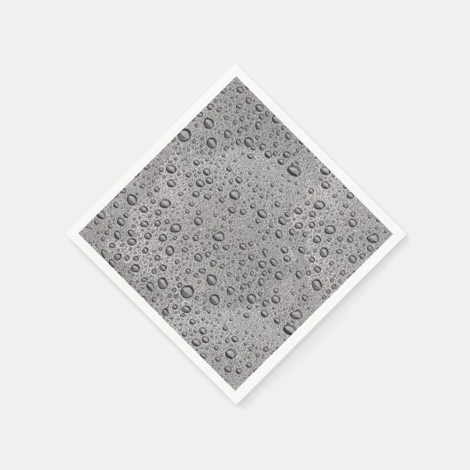 Graue Wassertröpfchen Serviette (Ecke)