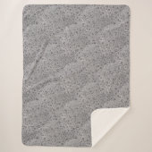 Graue Wassertröpfchen Sherpadecke (Vorderseite)