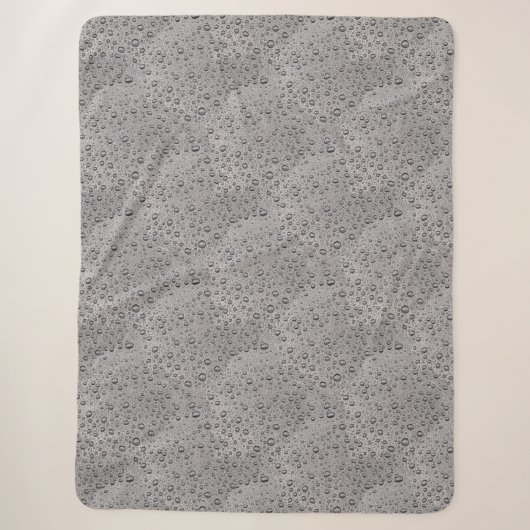 Graue Wassertröpfchen Sherpadecke (Vorderseite)