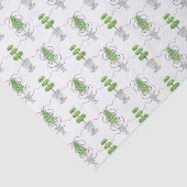 Graue Watercolor-Bogen und grünes Thema Seidenpapier (Ausschnitt)