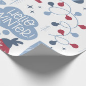 Graue Weihnachten - Winter Wrapping Paper Geschenkpapier (Ecke)