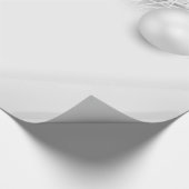 Graue Weihnachtsbälle, Kiefernbäume Geschenkpapier (Ecke)