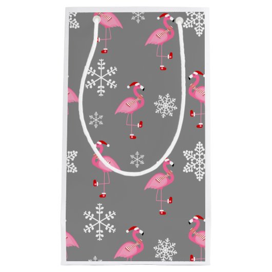Graue Weihnachtsfeier Kleine Geschenktüte (Vorderseite)