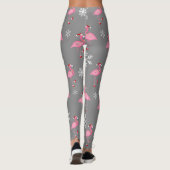 Graue Weihnachtsfeier Leggings (Rückseite)