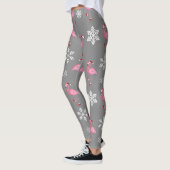Graue Weihnachtsfeier Leggings (Links)
