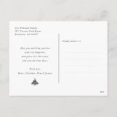 Graue Weihnachtsferien Foto Postkarten (Rückseite)