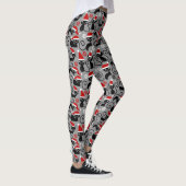 graue Weihnachtskatzen Leggings (Rechts)