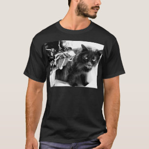 Graue WeihnachtsMiezekatze I T-Shirt