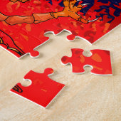 Graue weiße Dolphin Orange Yellow Blue Fish Puzzle (Seite)