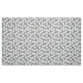 Graue weiße Kaffeebohnen-Muster Stoff (Fat Quarter (45,7 x 55,9 cm))