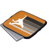 Graue weiße Laptophülse BBOY Steigung Laptopschutzhülle (Vorne Knopf)