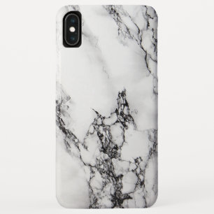 Graue, weiße Marmorplatte Stone Black Crack Case-Mate iPhone Hülle