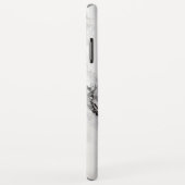 Graue, weiße Marmorplatte Stone Black Crack Case-Mate iPhone Hülle (Hinten/Rechts)