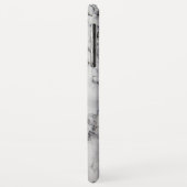 Graue, weiße Marmorplatte Stone Black Crack Case-Mate iPhone Hülle (Hinten/Links)