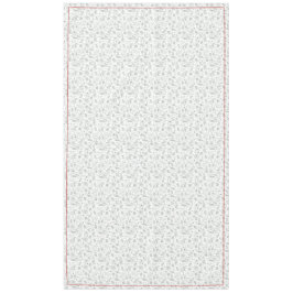 Graue/weiße, natürliche Weihnachten & Kardinal Rot Tischdecke