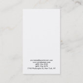 Graue, weiße, saubere Visitenkarte (Rückseite)