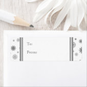 Graue weiße Schnee Weihnachtsgeschenke Tag Labels (Insitu)