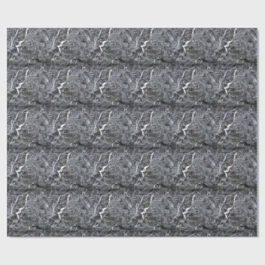 graue, weiße Steinfläche Geschenkpapier (Flach)