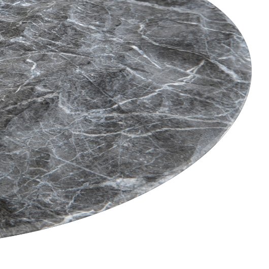 graue, weiße Steinfläche Schneidebrett (Ecke)