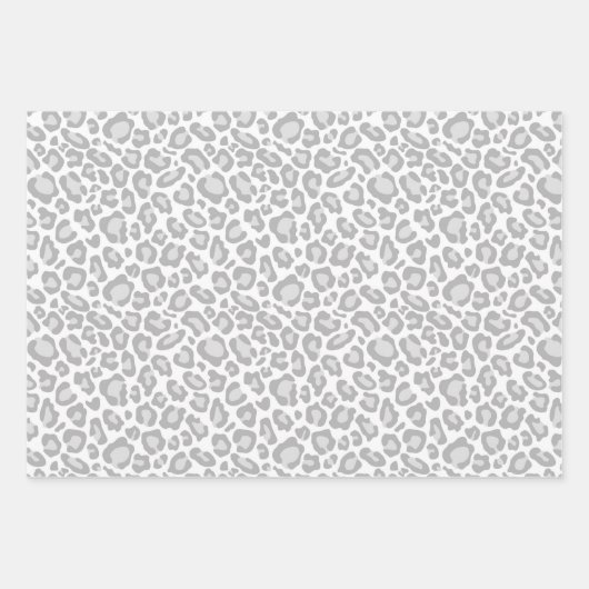 Graue weiße Streifen Geschenkpapier Set (Vorderseite 2)