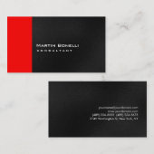 Graue weiße Streifen-Visitenkarte Visitenkarte (Vorne/Hinten)