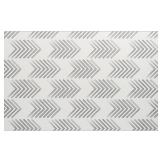 Graue, weiße Tribal-Arrow-Muster Stoff (Fat Quarter (45,7 x 55,9 cm))