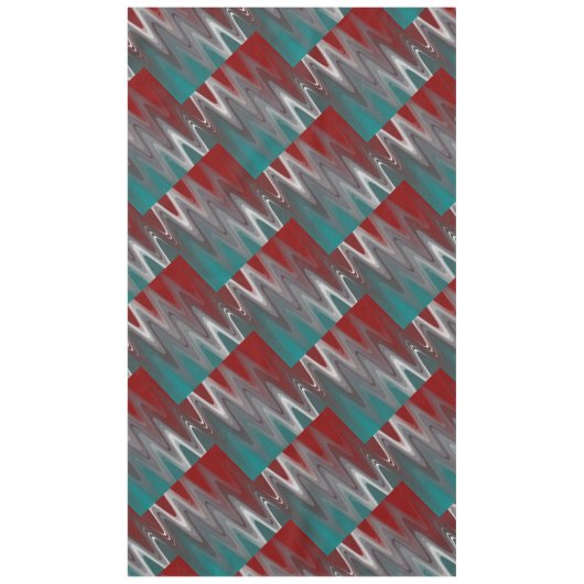 Graue Wellen auf Bordeaux aquamarin Tischdecke (Vorderseite)